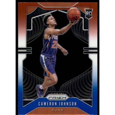 2019-20 Panini Prizm Prizms Red White and Blue #257 Cameron Johnson
