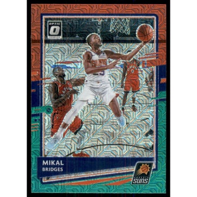 2020-21 Donruss Optic Choice Red and Green #54 Mikal Bridges