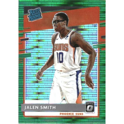 2020-21 Donruss Optic Fanatics Green Pulsar #160 Jalen Smith RR