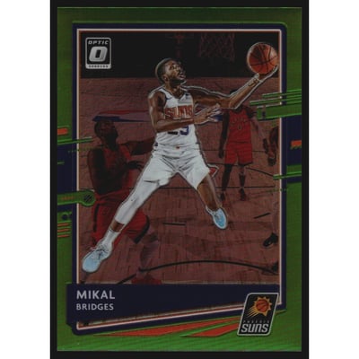 2020-21 Donruss Optic Lime Green #54 Mikal Bridges