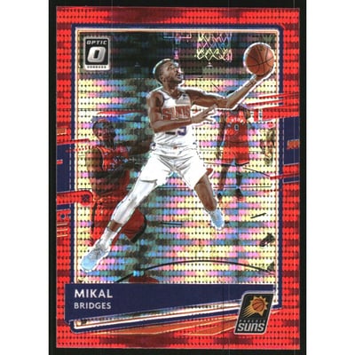 2020-21 Donruss Optic Red Pulsar #54 Mikal Bridges