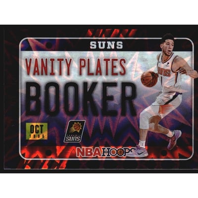2020-21 Hoops Vanity Plates Purple Explosion #15 Devin Booker