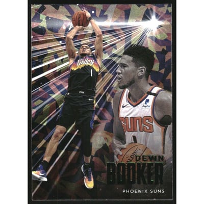 2020-21 Panini Chronicles Green Ice #234 Devin Booker/Essentials