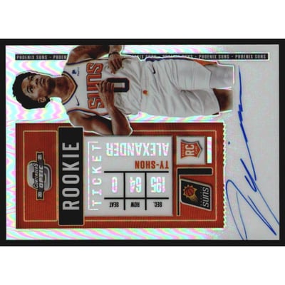 2020-21 Panini Contenders Optic #138 Ty-Shon Alexander AU RC