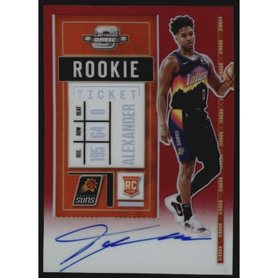 2020-21 Panini Contenders Optic Variations Red #138 Ty-Shon Alexander AU/99
