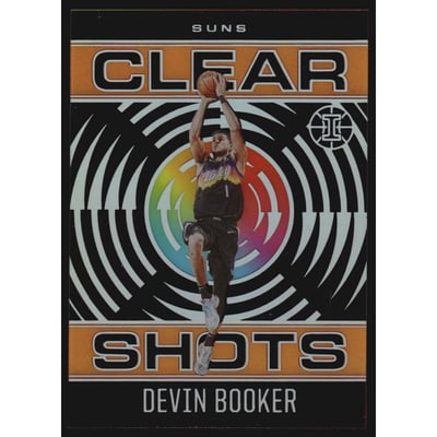 2020-21 Panini Illusions Clear Shots Orange #4 Devin Booker