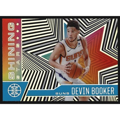 2020-21 Panini Illusions Shining Stars Sapphire #14 Devin Booker