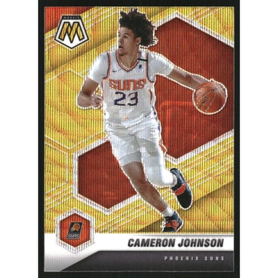 2020-21 Panini Mosaic Mosaic Gold Wave #172 Cameron Johnson