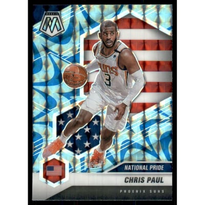 2020-21 Panini Mosaic Mosaic Reactive Blue #251 Chris Paul