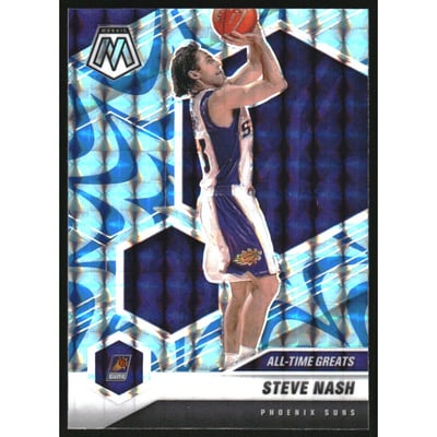 2020-21 Panini Mosaic Mosaic Reactive Blue #286 Steve Nash