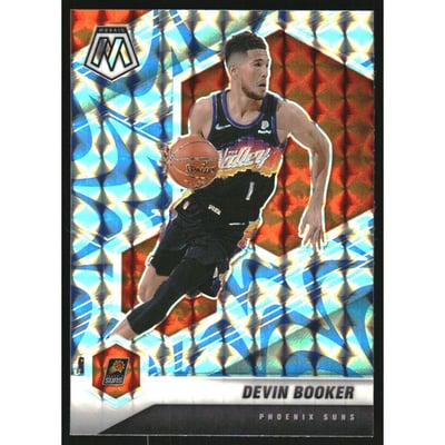 2020-21 Panini Mosaic Mosaic Reactive Blue #33 Devin Booker