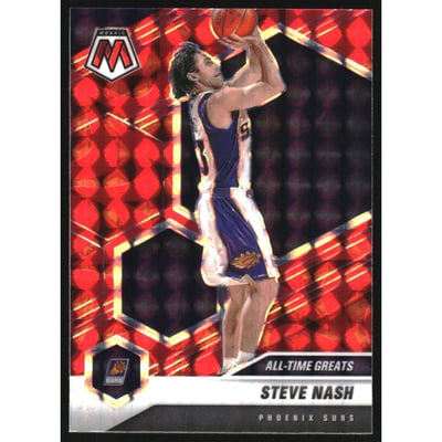 2020-21 Panini Mosaic Mosaic Reactive Red #286 Steve Nash