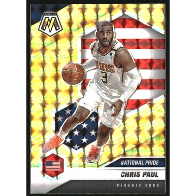 2020-21 Panini Mosaic Mosaic Reactive Yellow #251 Chris Paul