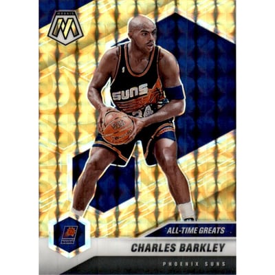 2020-21 Panini Mosaic Mosaic Reactive Yellow #281 Charles Barkley