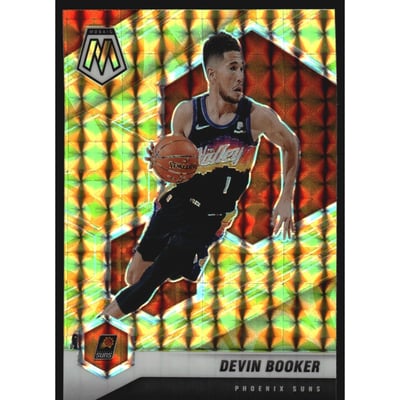 2020-21 Panini Mosaic Mosaic Reactive Yellow #33 Devin Booker