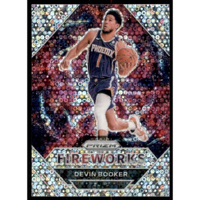 2020-21 Panini Prizm Fireworks Fast Break #22 Devin Booker