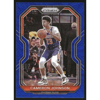 2020-21 Panini Prizm Prizms Blue Wave #46 Cameron Johnson