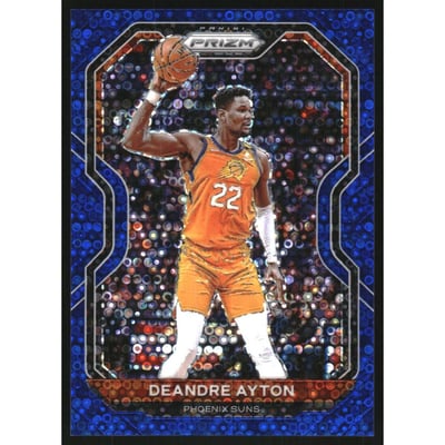 2020-21 Panini Prizm Prizms Fast Break Blue #5 Deandre Ayton