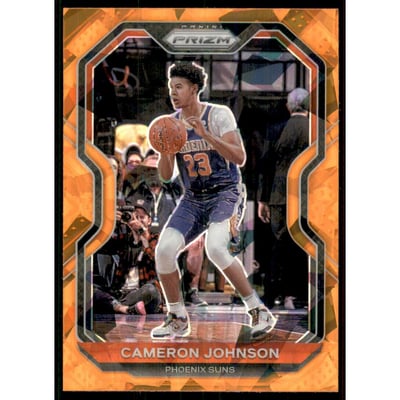 2020-21 Panini Prizm Prizms Orange Ice #46 Cameron Johnson