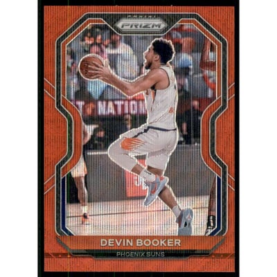 2020-21 Panini Prizm Prizms Ruby Wave #214 Devin Booker