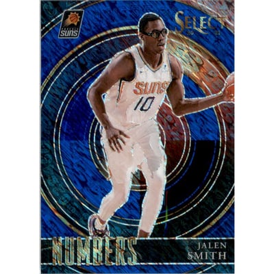 2020-21 Select Numbers Prizms Blue #26 Jalen Smith