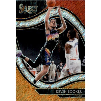 2020-21 Select Prizms Red White Orange Shimmer #229 Devin Booker
