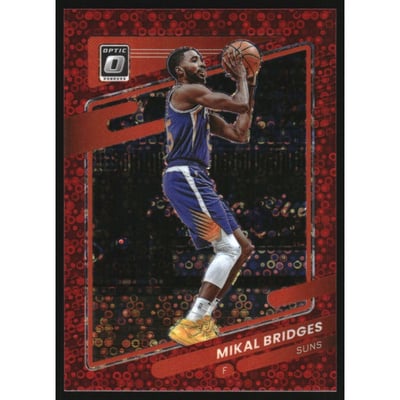 2021-22 Donruss Optic Fast Break Red #130 Mikal Bridges