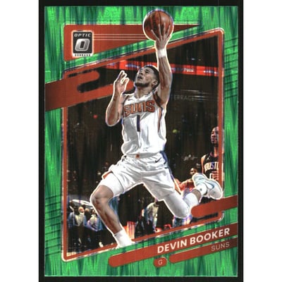2021-22 Donruss Optic Green Shock #142 Devin Booker