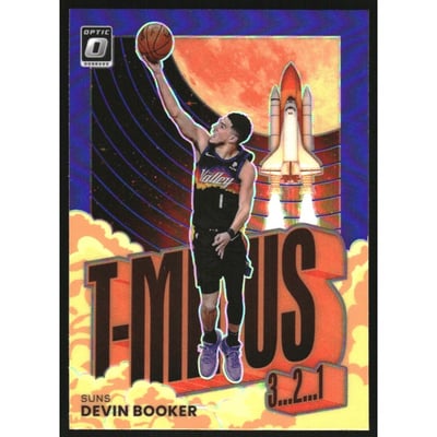 2021-22 Donruss Optic T-Minus 3...2...1... Purple #15 Devin Booker