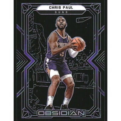 2021-22 Panini Obsidian Electric Etch Purple #120 Chris Paul