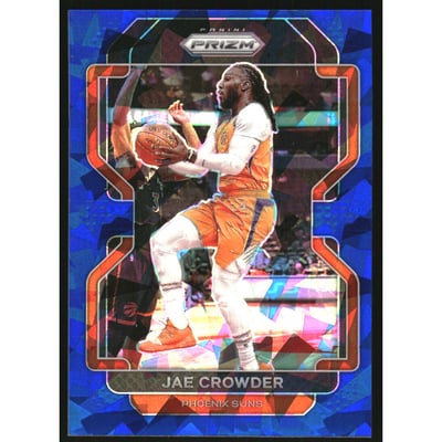 2021-22 Panini Prizm Prizms Blue Ice #59 Jae Crowder