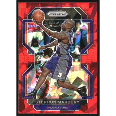 2021-22 Panini Prizm Prizms Red Ice #277 Stephon Marbury