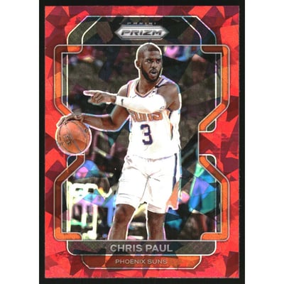 2021-22 Panini Prizm Prizms Red Ice #89 Chris Paul