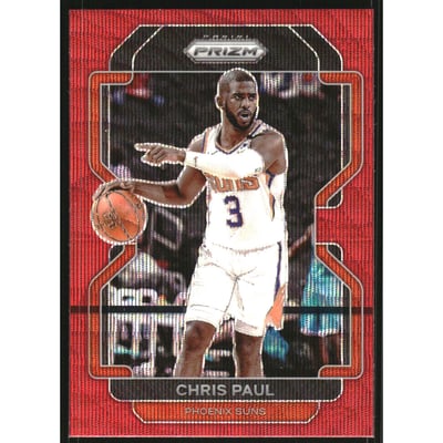 2021-22 Panini Prizm Prizms Ruby Wave #89 Chris Paul