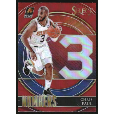 2021-22 Select Numbers Prizms Red #34 Chris Paul