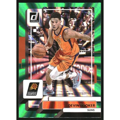 2022-23 Donruss Holo Green Laser #132 Devin Booker