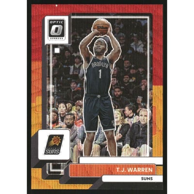 2022-23 Donruss Optic Red and Gold Wave #34 T.J. Warren