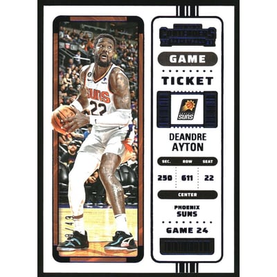 2022-23 Panini Contenders Game Ticket Blue #69 Deandre Ayton