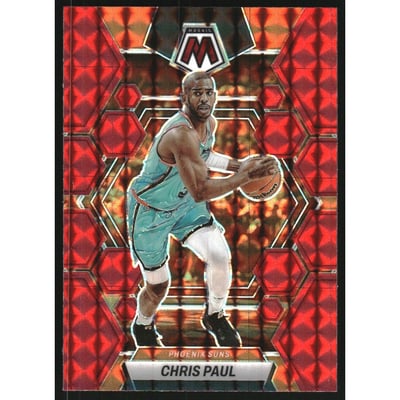 2022-23 Panini Mosaic Mosaic Red #77 Chris Paul