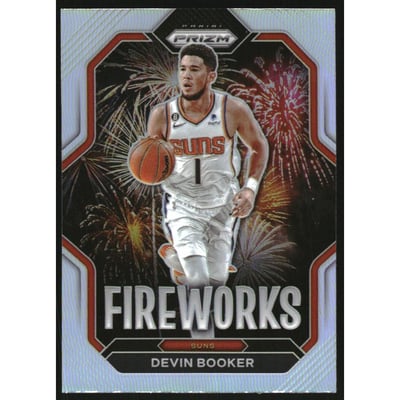 2022-23 Panini Prizm Fireworks Prizms Silver #6 Devin Booker