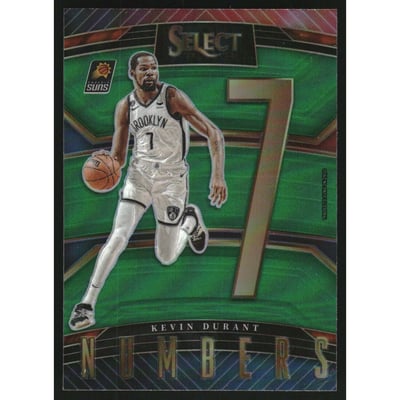 2022-23 Select Numbers Prizms Green #13 Kevin Durant