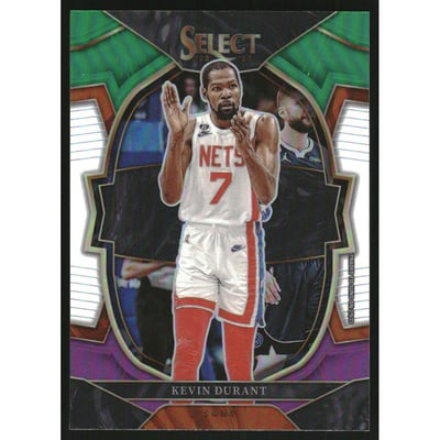 2022-23 Select Prizms Green White Purple #37 Kevin Durant