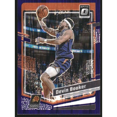 2023-24 Donruss Optic Purple Shock #44 Devin Booker