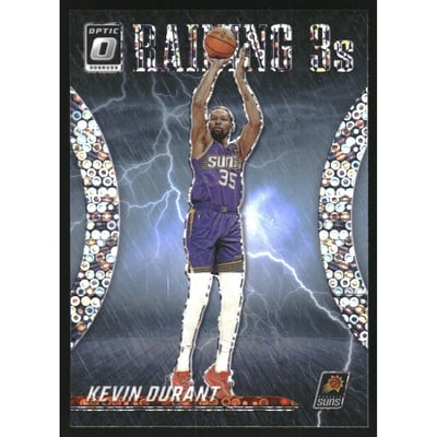 2023-24 Donruss Optic Raining 3s Holo Fast Break #14 Kevin Durant