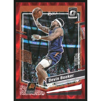 2023-24 Donruss Optic Red Seismic #44 Devin Booker