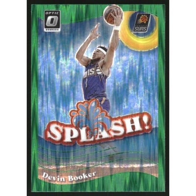 2023-24 Donruss Optic Splash Green Shock #2 Devin Booker
