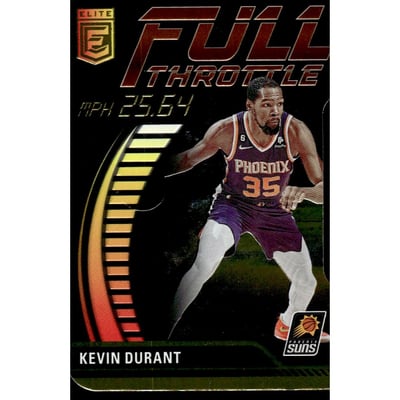 2023-24 Elite Full Throttle Orange Die Cut #8 Kevin Durant