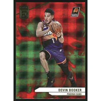 2023-24 Elite International Hyper Red and Green #145 Devin Booker