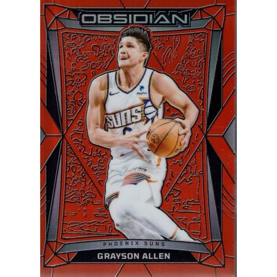 2023-24 Panini Obsidian Electric Etch Orange Flood #48 Grayson Allen