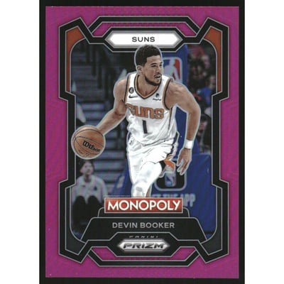 2023-24 Panini Prizm Monopoly Pink #72 Devin Booker